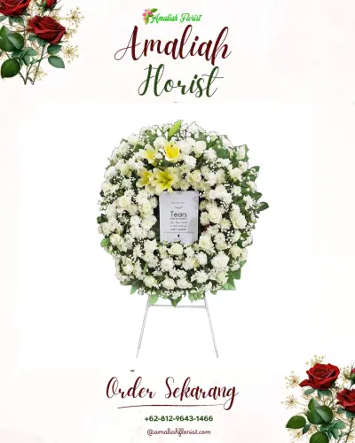 Krans Bunga Duka Cita di Gadingan